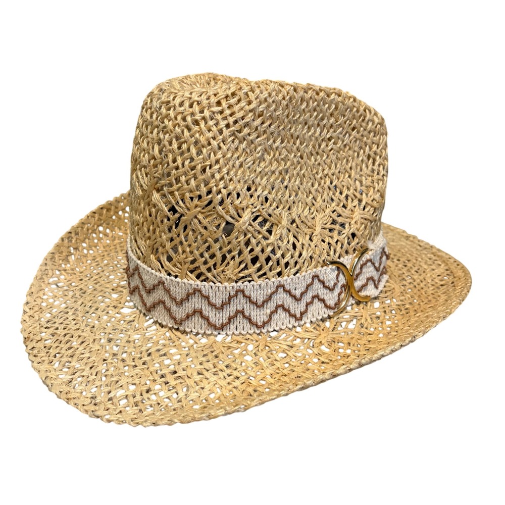 Bailey New West Straw Cowboy Hat Jacke Wolfe Ranchwear Tan Zigzag Band